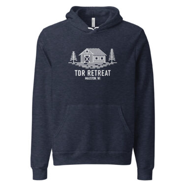 5.0 RETREAT CABIN | Navy Hoodie | Bella Canvas